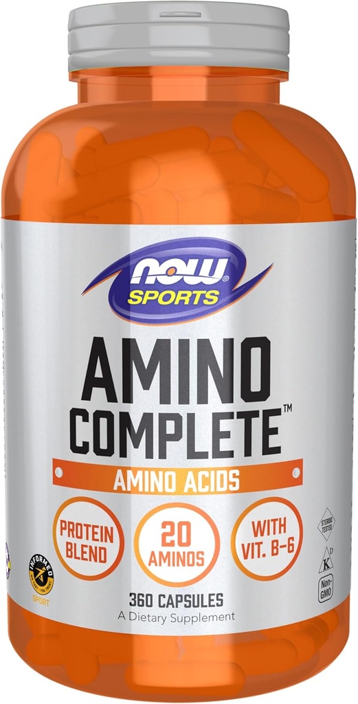 NOW Foods Sports, Amino Complete, 360 κάψουλες Veg