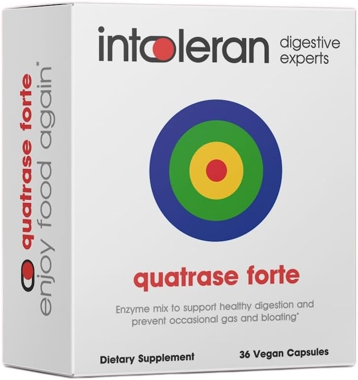 Intoleran Quatrase Forte Digestive Enzymes - 36 Κάψουλες 