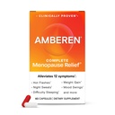 Amberen Εμμηνόπαυση συμπλήρωμα για τις γυναίκες, 180 κάψουλες, κλινικά αποδεδειγμένα, βοηθά στην υποστήριξη ισορροπίας ορμονών, βοηθά στην ανακούφιση 12 συμπτώματα εμμηνόπαυσης: καυτές αναλαμπές, ιδρώτας νύχτα, ταλαντεύσεις Mood και περισσότερα