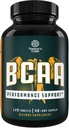 Franch Chain Amino Acids Supplement - Vegan BCAA Tablets μετά την προπόνηση αποκατάσταση μυών και μυϊκή ανάπτυξη Υποστήριξη - Διακλαδισμένη αλυσίδα Amino Acids συμπλήρωμα για άνδρες και γυναίκες αποκατάστασης προπόνηση 120 Count