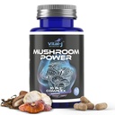 Mushroom Power Complex 10-σε-1 W/Cordyceps, Reishi, Shiitake & Lions Mane, Nootropic Συμπλήρωμα Διατροφής για το Μικροβιό, Εστίαση, Ενέργεια & Ζωτικότητα - 60 Κάψουλες