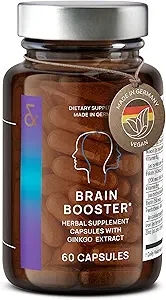 CLAV N°4 Brain Booster - Nootropics Brain Support Supplement for Memory & Focus - Lions Mane, Bacopa Monnieri, Ginkgo - Brain Vitamins & Memory Pills - 60 Κάψουλες