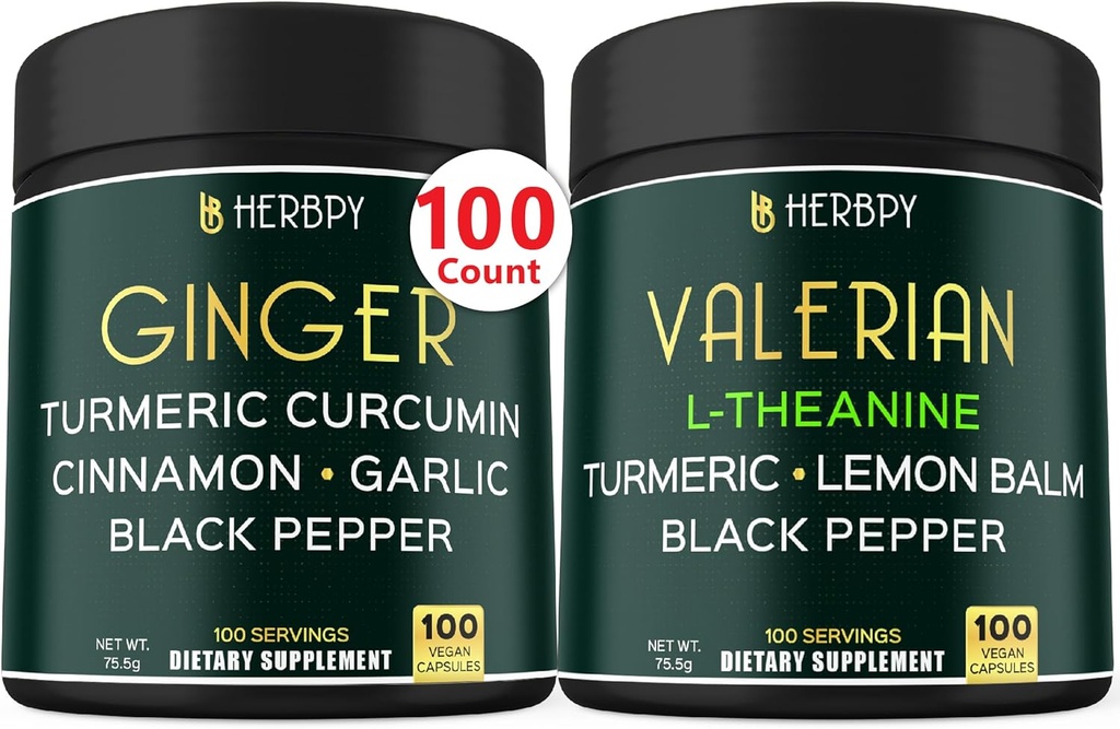 Bundle 5in1 συμπλήρωμα Τζίντζερ & 5in1 συμπλήρωμα ρίζας βαλεριάνας