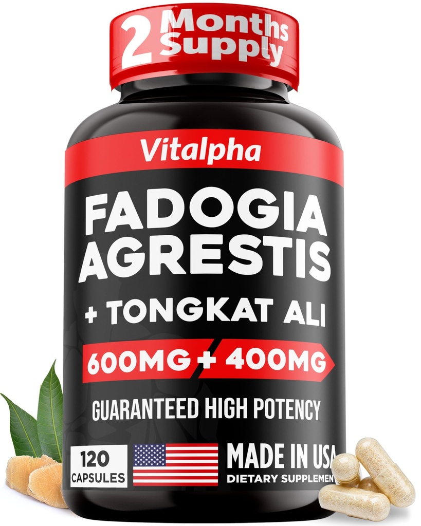 Εξαιρετικά συμπυκνωμένο 86.000mg Fadogia Agrestis Tongkat Ali Blend – 200:1 Tongkat Ali + 10:1 Fadogia Agrestis + Bioperine - Μέγιστη Δύναμη Μείγμα για την Αθλητική Απόδοση & Μυική Μάζα - 120 V-Caps