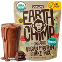 EarthChimp Organic Vegan Protein Powder - με Προβιοτικά - Μη ΓΤΟ, Γαλακτοκομικά, Μη Ορός γάλακτος, Φυτική Σκόνη Πρωτεϊνών για γυναίκες και άνδρες, Χωρίς Γλουτένη - 52 Μερίδες 64 Oz (Chocolate) No Scoop