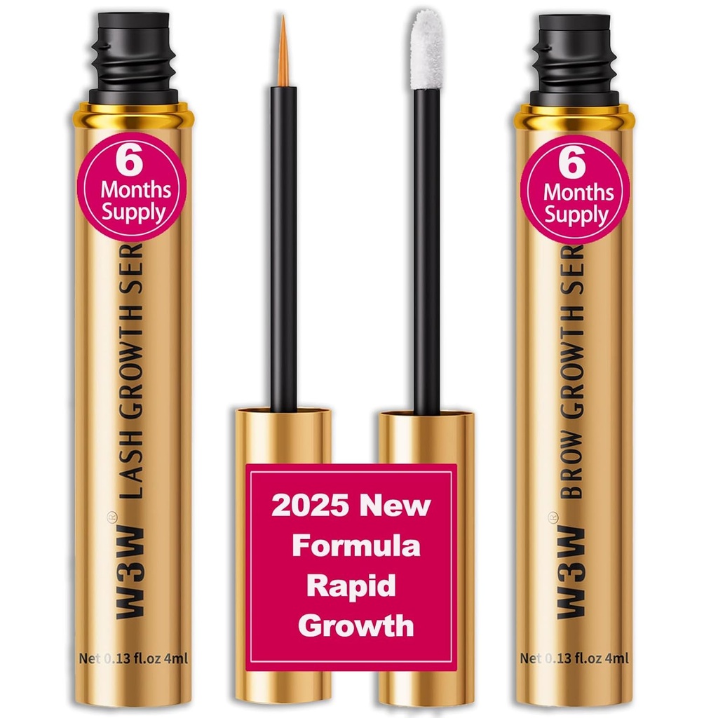 Lash Serum&Eyebrow Growth Serum Set,2025 Αναβάθμιση -Rapid Eyelash για ισχυρότερη,Eyebrow Growth Serum,Φυσικά Συστατικά (Αναβάθμιση Lash&Brow Serum Set)