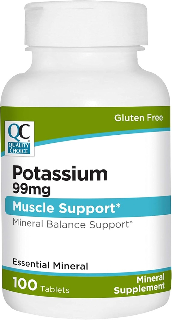 Ποιότητα Επιλογή Κάλιο 99 mg Δισκία 100 Count Mineral Supplement
