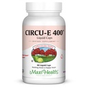 Maxi Health Circu-E 400 IU - Φυσική βιταμίνη Ε - Υποστήριξη αμυντικού συστήματος σώματος - 60 κάψουλες - Kosher