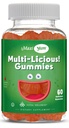 Maxi Health Multivitamin Gummies Βιταμίνες για Ενήλικες & Παιδιά - Cherry Flavored Gummy Multivitamins - 60 Βιταμίνη Gummies για γυναίκες και άνδρες - Καθημερινή Multi Vitamin Womens & Mens Multivitamins Gummies