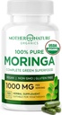 Μητρική Φύση Οργανικές κάψουλες Moringa – Οργανική σκόνη φύλλων Moringa, ενιαία προέλευση, ενέργεια & ανοσοποιητική υποστήριξη, μεταβολισμός, εστίαση, βιταμίνη C – Vegan, 500mg, 120 κάψουλες