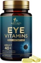 Συμπλήρωμα οφθαλμικών βιταμινών - Advanced Eye Care Vitamin with Lutein, Zinc, Vitamins C, E, Zeaxanthin & Minerals - Vision Multivitamin for Macular Health & Dry Eyes, Vegan, Εμφιαλωμένο στις ΗΠΑ - 60 Κάψουλες