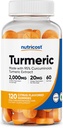 Nutricost Turmeric Gummies 2.000mg Tumeric per Serving (120 Gummies) - 60 Υπηρεσίες