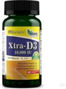 America Medic & Science Xtra D3 Vitamin D 10.000 IU (250 mcg) συμπλήρωμα χοληκαλσιφερόλης για άνδρες και γυναίκες (60 εύκολο να καταπιούν Softgels) Best για τα οστά, την υγεία της καρδιάς, την υποστήριξη ανοσοποιητικού συστήματος, λειτουργία πνεύμονα