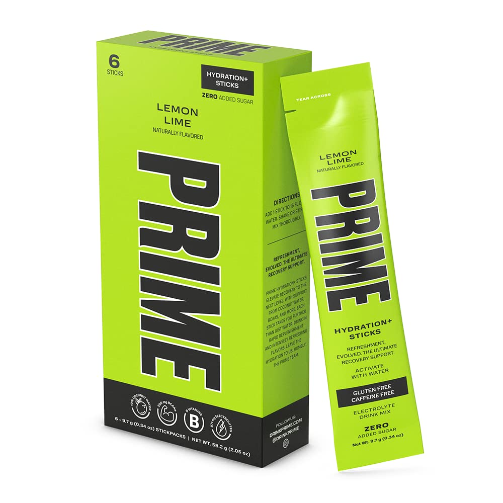 PRIME HYDRATION+ Sticks Lemon Lime 