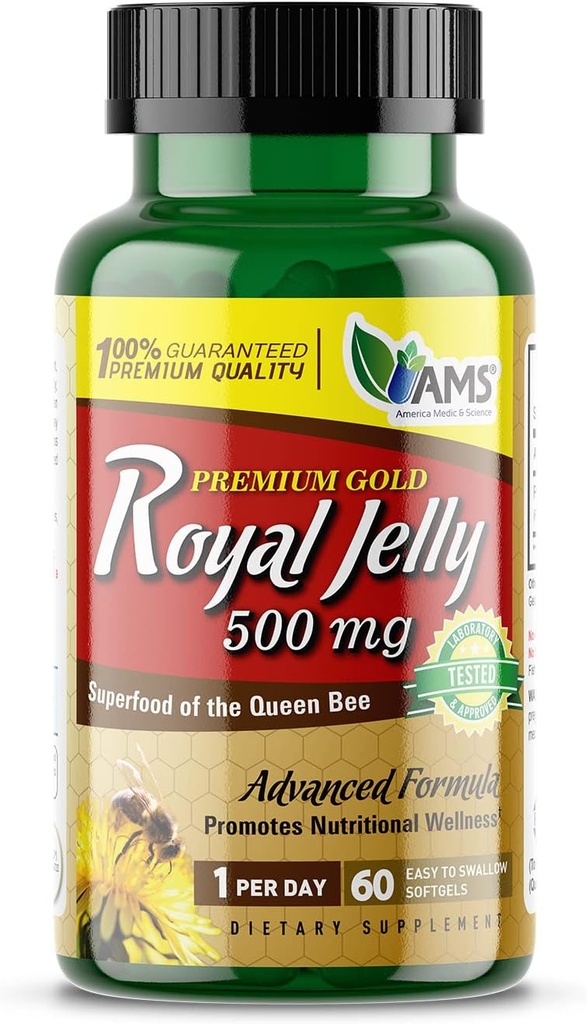 Αμερική Medic & Science Royal Jelly 500mg (60 softgels) 