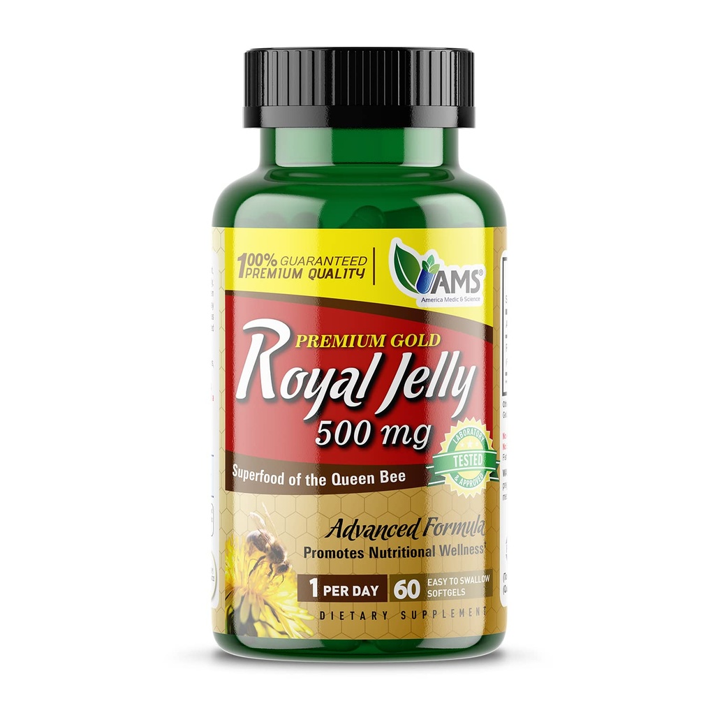 Αμερική Medic & Science Royal Jelly 500mg (60 softgels) 