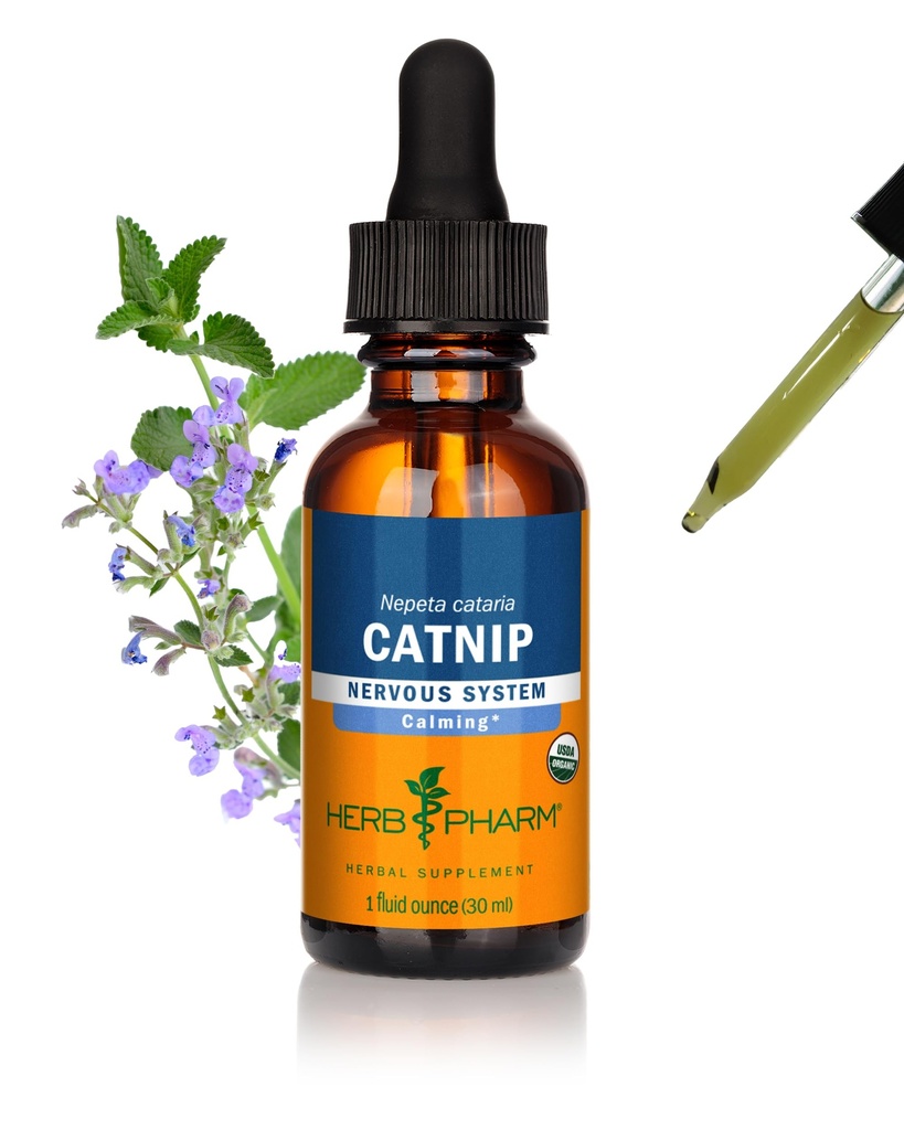 Βότανο Pharm Certified Organic Catnip Liquid Extract για την υποστήριξη του νευρικού συστήματος, 1 Fl Oz