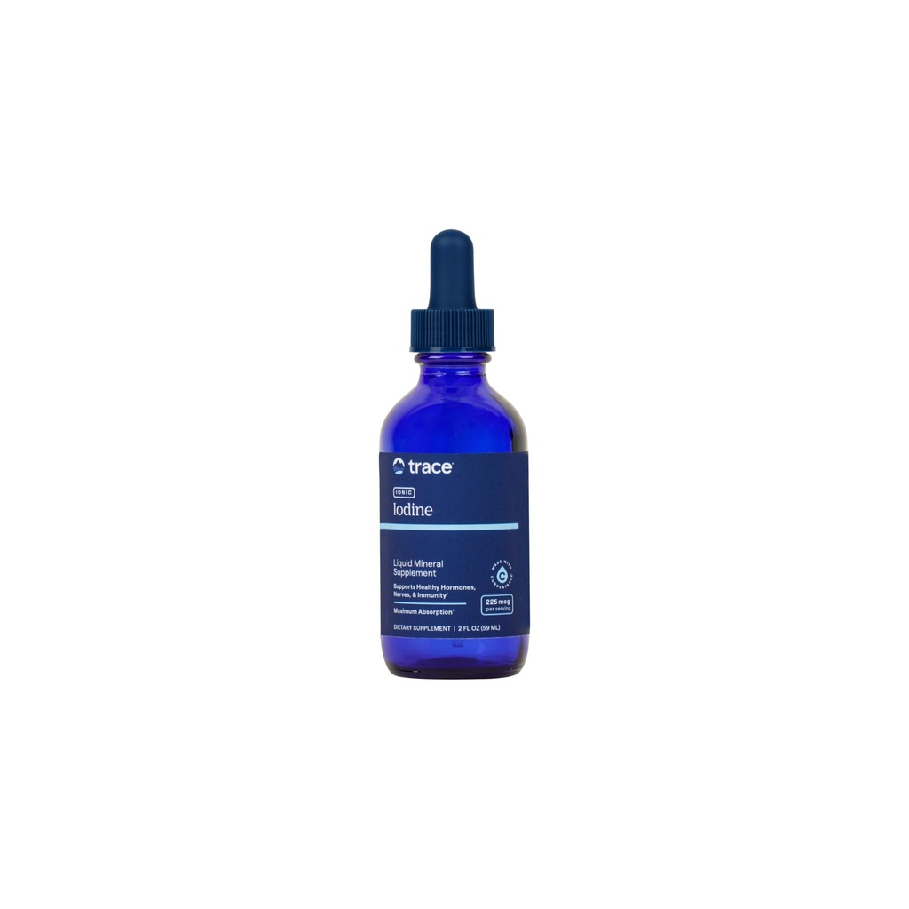 Trace Minerals Ionic Iodine 225 mcg - Συμπλήρωμα Gel για την υποστήριξη του ανοσοποιητικού συστήματος & της υγείας του θυρεοειδούς - σταγόνες ιωδίου με μαγνήσιο - Υποστηρίζει υγιές νευρικό σύστημα - 2 fl oz (295 Servings)