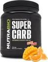 NutraBio Super Carb, Carbohydrate Powder with Cluster Dextrin & Electrolytes, Advanced Carb Supplement Powder for Workout Fuel, Performance, and Mus Recovery, Κυκλικό Dextrin, Orange Mango, 30 Sv