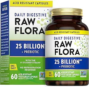 Nature's Truth Raw Flora Probiotic with Prebiotics 