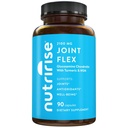 NutriRise Glucosamine Chondroitin Quercetin & MSM με Turmeric Curcumin 2100mg Triple Strength Joint Supplement Υποστήριξης Γυναικών & Ανδρών με Boswellia & Bromelain, Χωρίς Γλουτένη, Μη ΓΤΟ, 90 Count