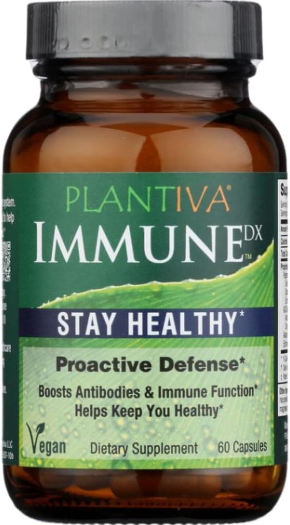 ImmuneDx Healthy Immune Boost Daily Herbal Supplement, Natural Resistance, Whole Body Defense with Echinacea & Ginseng - Vegan - 60 Κάψουλες