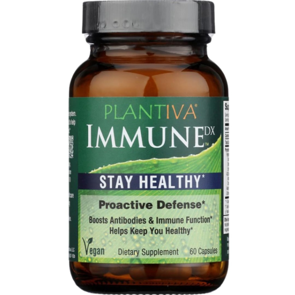 ImmuneDx Healthy Immune Boost Daily Herbal Supplement, Natural Resistance, Whole Body Defense with Echinacea & Ginseng - Vegan - 60 Κάψουλες