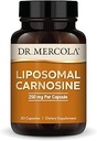 Dr. Mercola Liposomal Carnosine, 250mg Per Capsule, 30 Servings (30 Capsules), Dietary Supplement, Supports Metabolic Health, Non GMO