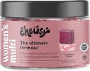 CHEWSY Women's Multivitamin - Immune & Energy Support - 23 Nutrients Including A, B12, C, Folic Acid, Probiotics, Biotin, Cranberry - 30-Day Supply