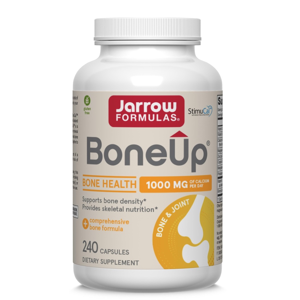 Jarrow Formulas BoneUp για την Πυκνότητα των οστών - Βιταμίνη D3 και K2, Υποστήριξη ασβεστίου, 240 κάψουλες, Προωθεί τη σκελετική διατροφή, Μέχρι 40 ημέρες προσφοράς