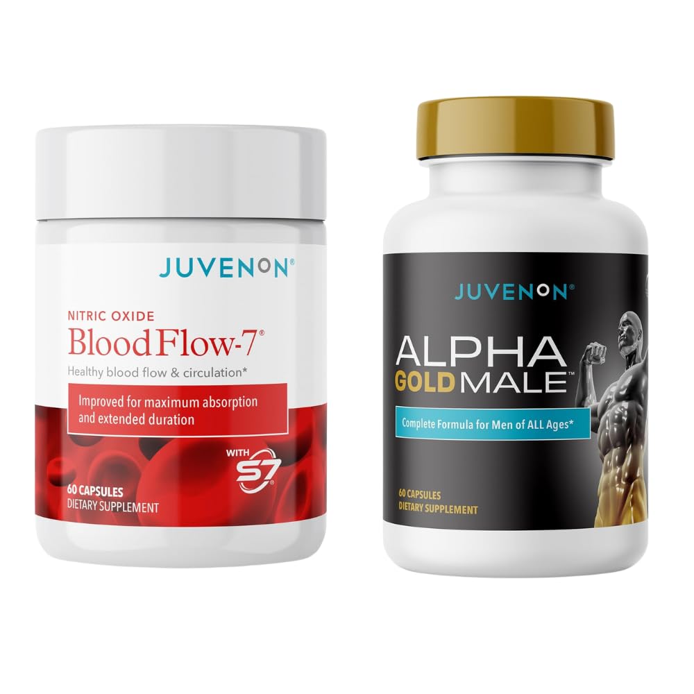 Juvenon BloodFlow-7 Συμπλήρωμα οξειδίου του αζώτου με Nitrosigine + αρσενικό άλφα χρυσό