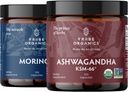 TRIBE ORGANICS Υπομονή Duo: Organic KSM-66 Ashwagandha + Organic Moringa - Κάψουλες Vegan - 2 μήνες προσφοράς - λειτουργία εγκεφάλου, εστίαση, υποστήριξη διάθεσης, ενέργεια και δύναμη