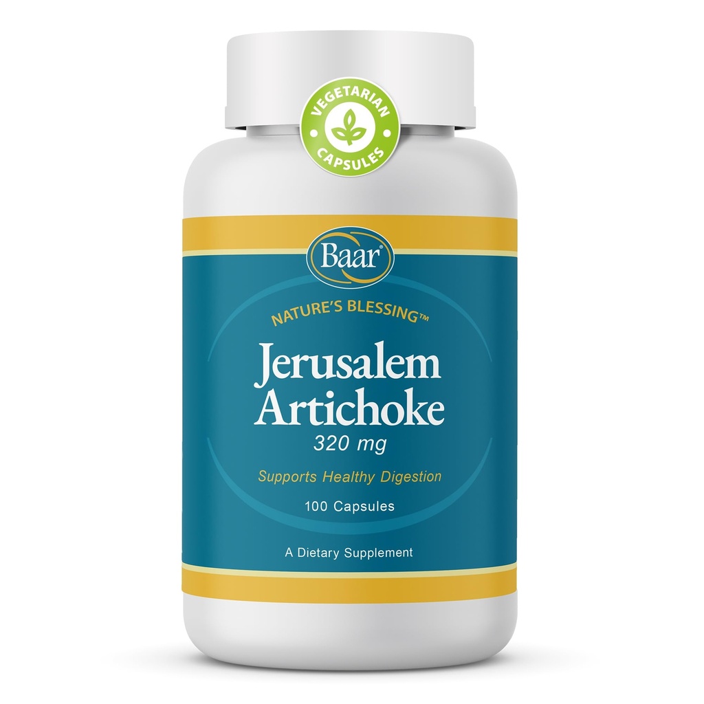 Baar Organic Jerusalem Artichoke, 320 mg, 100 κάψουλες