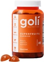 Συμπλήρωμα διατροφής Goli, SuperFruits Gummy Βιταμίνη - 60 Count - Collagen-Promoting Συστατικά - Μικτά Φρούτα, Vegan, Plant-based, Μη-GMO, Χωρίς Γλουτένη & Ζελατίνη Δωρεάν