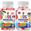 Magnesium Gummies for Kids & Adults - Calm Magnesium Chews - Magnesium Citrate Chewable Supplement for Mood & Muscle Support