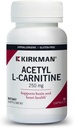 Kirkman - Acetyl L-Καρνιτίνη 250 mg - 90 Κάψουλες - Υποστηρίζει Παρατεταμένη Κυτταρική Ενέργεια Παραγωγή - Υποαλλεργικό