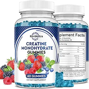 Μασώντας Gummies - 2000mg Creatine Monohydrate Tablet Chews, Γρήγορη Απορρόφηση, Easy Digesting Chews για άνδρες και γυναίκες, Βελτιώστε την ανάκτηση, Build μυών, δύναμη & αντοχή - 120Count, 2pack