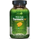Irwin Naturals Full-Body Turmeric+ - 60 Liquid Softgels - BioPerine Complex Ενισχυμένη Απορρόφηση - 30 Σύνολο εξυπηρετήσεων