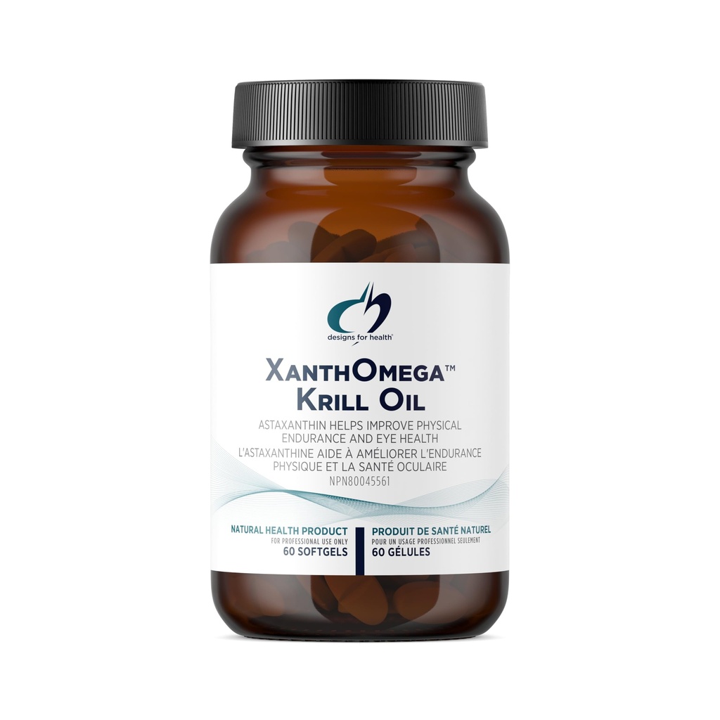 Σχέδια για την υγεία XanthOmega - Krill Oil με 12mg Ασταξανθίνη - Αντιοξειδωτικό, Φωσφολιπίδια + EPA/DHA Omega 3 - Καρδιαγγειακό, Δέρμα + Συμπλήρωμα για την υγεία των ματιών (60 Softgels)