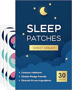 Sleep Patches, 30 Pack Upgraded Deep Sleep Patchs for Adults, All Natural Deep Patch, for Men and Women, Highly αναπνέοντας και Κατάλληλο για ζεστό καιρό,Easy to use that Last All Night