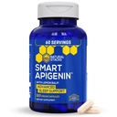 NATURAL STACKS Apigenin Supplement for Sleep - 50mg Apigenin & 600mg Lemon Balm - Μελατονίνη Δωρεάν Sleep Aid - with Passion Flower Extract for Stress Support* - 120 κάψουλες Lemon Balm