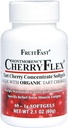 FruitFast CherryFlex 100% Red Tart Organic Cherry Concentrate Supplement - Chewable Softgel - 60 Count - Non-GMO and Gluten Free - Promotes Healthy Joint Function*