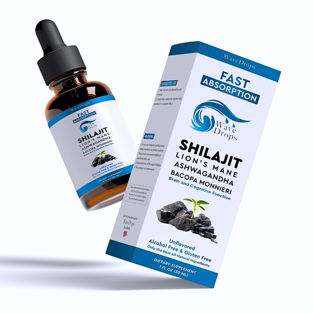 Lion's Mane - Shilajit - Ashwagandha - Bacopa Monnieri Υγρές σταγόνες 