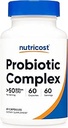 Nutricost Probiotic Complex - 50 δισεκατομμύρια CFU, 60 κάψουλες - Προβιοτικό για άνδρες και γυναίκες - κάψουλες χορτοφάγων, μη-GMO, Χωρίς γλουτένη