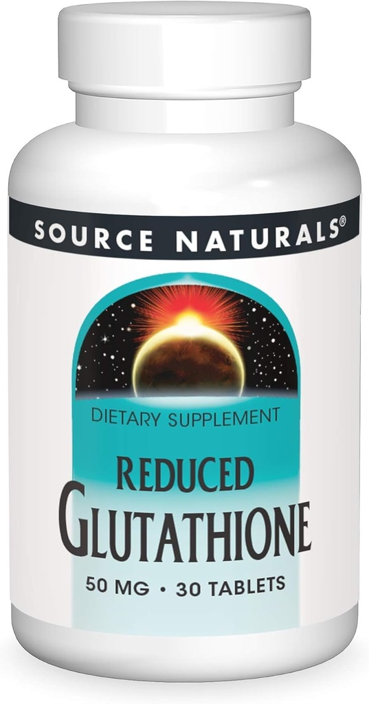 Source Naturals Glutathione, Supplement for Liver Support, 50mg - 30 Tablets