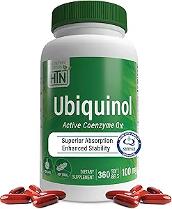 Health Thru Nutrition Ubiquinol 100mg 360 Softgels as Kaneka QH Μειωμένη CoQ-10 