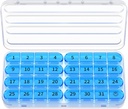 Zoksi Monthly Pill Organizer 1 φορά την ημέρα, 30 ημέρα Pill Box Organizer, ένα μήνα Pill περίπτωση για το ταξίδι, 31 ημέρα καθημερινή Medcine Container για βιταμίνες, συμπλήρωμα & φαρμακευτική αγωγή
