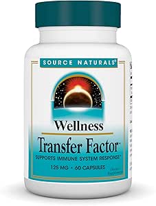 Source Naturals Wellness Transfer Factor, Supports Immune System Response* 125mg, 60 Capsules