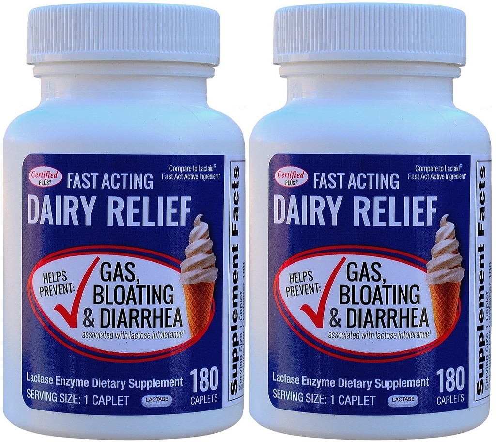 Γρήγορη δράση Lactase 360 Caplets Γενόσημο Lactase Fast Act 9000 FCC Units ανά Caplet