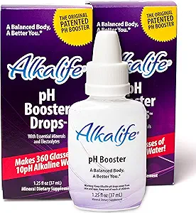 Alkalife Alkaline Water Drops | The First Patented Alkalizing pH Booster w/Minerals & Electrolytes | Balance pH, Neutralize Acid, Immune Support, Peak Performance, Detox, Overall Wellness - Pack of 2